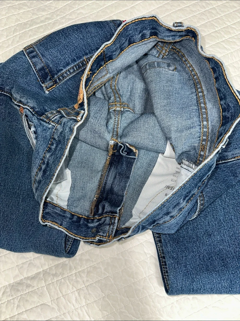 Levi's 505 Men's Denim Straight Jeans 35 x 28.5